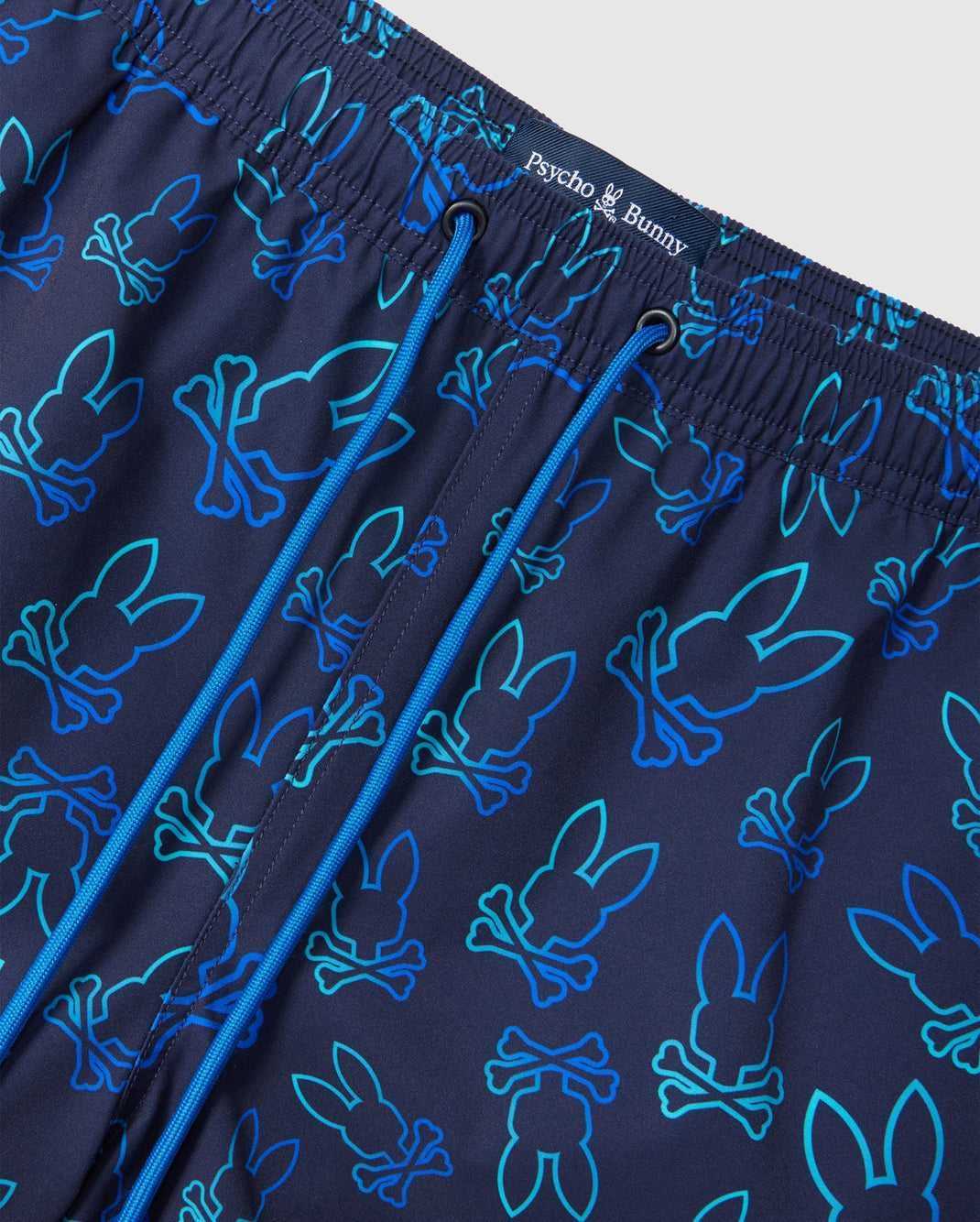 Slip de Bain Psycho Bunny Sheldon All Over Print Swim Trunk Bleu Marine Homme | MLC-57610313